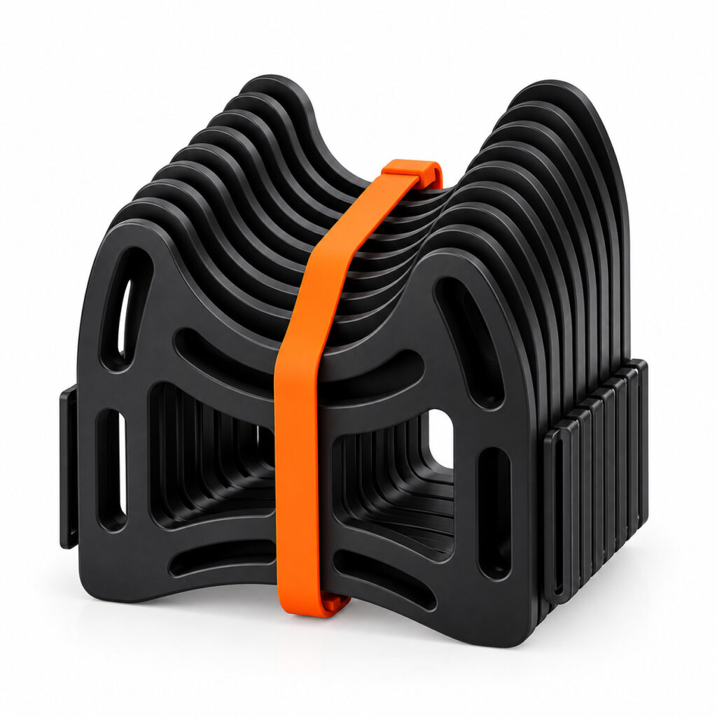 RV sewer hose support